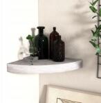 vidaXL Sarok fali polc, betonszürke, 25x25x3, 8 cm Mdf (326633)