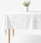 Goldea față de masă 100% bumbac - flori de nu-mă-uita 140 x 220 cm Fata de masa