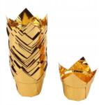 Eurobatt Tulipán muffin papír, Royal arany, 50 db, fóliázott (EBB1332J)