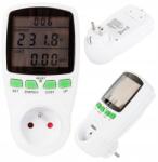 Rozz Áramfogyasztás mérő 230V-os konnektorhoz LCD ház mérés (11294_rozz_gabB_okz)