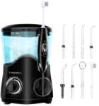 TUREWELL Irigator bucal TUREWELL 600 ml 10 trepte de presiune 8 duze multifunctionale Negru (FC162) Irigator oral
