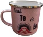  Csak Te és Én-pink glitteres bögre (CSK01)