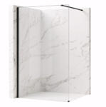 Rea Paravan de dus Rea Flexi Transparent 70 cm negru (KPL-K99168)