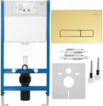 Rea Cadru WC incastrat Rea cu buton HD auriu (KPL-E9560)