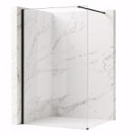 Rea Paravan de dus Rea Flexi Transparent 130 cm negru (KPL-K99178)