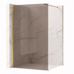 Rea Paravan de dus fumuriu Rea Flexi Brown 130 cm auriu periat (KPL-K99789)