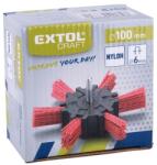 Extol Craft PVC csiszoló körkefe; 100mm, 6mm-es csap, fúróba fogható, max. 4500 ford. /perc (17060)