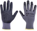 Extol Kötött kesztyű nylon-Spandex, varrat nélküli, méret: 8` nitrilbe mártott teny. és ujjhegy, gumírozott mandzsetta (8856680)