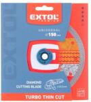 Extol gyémántvágó, ipari korong, TURBO Thin Cut, extra vékony vágás: 1, 6 mm vastagság; 150×22, 2mm, száraz és vizes vágásra (8803043)