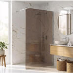 Rea Paravan de dus fumuriu Rea Flexi Brown 120 cm crom (KPL-K99070)
