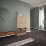 haaus Pantofar Rin, 3 Usi, Stejar Sonoma, 63 x 30 x 120 cm (910457)