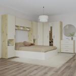 haaus Set dormitor Malmo V6, Pat 200 x 160 cm, Stejar Artisan/Argila (923679)