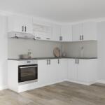 haaus Set Bucatarie Colt Karo V34, Alb, Blat Thermo 28 mm, L 240 x 140 cm (918781)