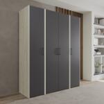 haaus Dressing Malmo V4, Stejar Alb/Antracit, L 165 cm (923822)