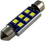CarMart Лед крушка за плафон с 6 SMD диода 41мм - Canbus