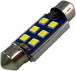 CarMart Лед крушка за плафон с 6 SMD диода 39мм - Canbus