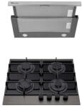 Tornado Pachet Plita incorporabila Tornado Eclipse + Hota Telescopica Tornado Sonora 1200 (60) Inox (75104) - ktaa Hota