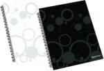 Oxybag Twin wire blokk A4-es laminált NEO COLORI Black and White fekete (7-420)