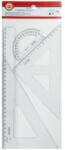 KOH-I-NOOR vonalzó készlet átlátszó 4 db (0220126)