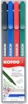 Kores K-Liner marker, 4 db-os készlet (0090460)