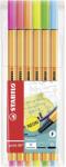 STABILO Liner Stabilo Point 0, 4 mm 6 db neon szín (0010410)