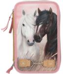 Depesche Miss Melody Dusty Rose háromszintes iskolai tolltartó lányoknak, felszerelt (0413187)