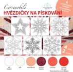 Adrian Martinkovič Homokfestő készlet Karácsonyi CSILLAGOK - piros/fehér (569509)
