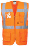  S476ORRM Portwest Berlin Executive jól láthatósági vezetői mellény (S476ORRM)