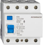 Schrack Schrack Hibaáram kapcsoló AMPARO 10kA 63A, 4 pólusú, 300mA, A (AR056130)
