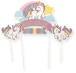 FunCakes Tortadísz beszúró, Happy Birthday, unikornis, 3db, 22, 5cm (655561)