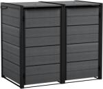  Kerti tároló Keter Hide Away 2x 120 l-es kukákhoz, szürke (612007)
