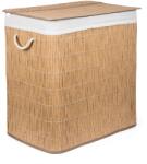  G21-es 150 literes szennyeskosár elválasztókkal, rattan utánzat, fehér betéttel - 63555175 (63555175)