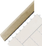  G21 Cumaru átvezető profil a WPC burkolócsempékhez, 38, 5 x 7, 5 cm sarok (bal) - 63910067 (63910067)