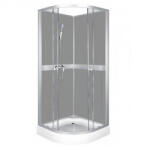  Classic 90x90 cm Grey hátfalas zuhanykabin zuhanytálcával (CLASSIC90GREY-F)