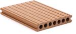  G21 kültéri burkolólap 2, 5 x 14, 8 x 400 cm, Light Wood kerek lyukakkal, WPC - 63910414 (63910414)