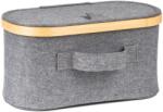  Tárolódoboz G21 30 x 15 x 15 cm, bambusz fedéllel, szürke (63555303)