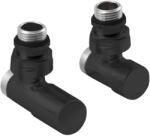 SAPHO Compact - Set de supape manuale de colț, negru mat CP5115BS (CP5115BS)