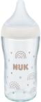 Nuk Perfect Match Glass Bottle biberon de sticlă cu controlul temperaturii 3m+ 230 ml