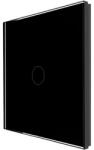 Luxion Panou Intrerupator Simplu cu Touch Din Sticla LUXION, Negru (LX-GP001B)