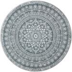  Covor rotund boho gri, 160 cm, lavabil, antiderapant, pliant (TAR052G02) Covor