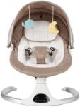Juju Leagan Electric Juju Serenity, balansoar copii, 5 trepte de leganare, unghiuri de leganare reglabile, afisaj tactil, telecomanda, 10 cantece incluse, conectare Bluetooth, temporizator, plasa de insect Sezlong balansoar bebelusi