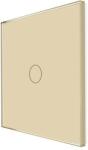 Luxion Panou Intrerupator Simplu cu Touch Din Sticla LUXION, Auriu (LX-GP001G)