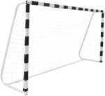 OMNA Futballkapu, Pro, Hordozható, Rendkívül megerősített háló, Időjárásálló, 300 x 200 x 90 cm, Fehér
