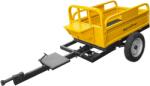 AgroPro Remorca AgroPro REM 500 capacitate max 500 kg roti 4.00-12" dimensiuni bena 123x76x28 cm basculare frana mana frana picior (10125274) - agromoto