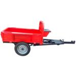 Dakard Remorca DKD LY 500 NEW capacitate max 500 kg roti 4.00-12 dimensiuni bena 125x80x28.5 cm basculare frana picior (dkd500NEW) - agromoto