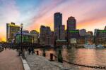  Öntapadó és mosható falfestmény City46 Boston alkonyatkor, 350 x 250 cm