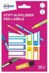 AVERY Etikett AVERY 50 mm x 10 mm tollcímke színes vicces 30 címke/csomag 2 íves (RESMI30S) - nyomtassingyen