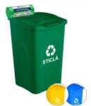 IgienaPHS Cos gunoi colectare selectiva verde / sticla 50 litri (CYC-25) - vexio Cos de gunoi
