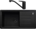 Franke Pachet chiuveta bucatarie fragranite Franke BSG 611-78 S, 780x435 mm + Baterie Novara Plus, Negru (114.0662.878) Chiuveta