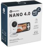Petite&Mars Dispozitiv Monitorizare Bebelusi Petite&Mars Nano 4.0 Ecran HD Zoom digital 3x Raza de Actiune 300M Suporta pana la 4 Camere Comunicare Bidirectionala 8 Melodii Alb (680055) Aparat supraveghere bebelus